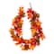 Glitzhome® 6ft. Fall Lighted Maple Leaves Garland with Timer